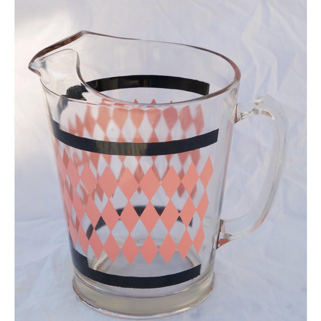 MidCentury Modern Glass Water Pitcher Chairish