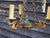 Gold Mid-Century French Empire Style Bronze 3-Branch Swan Chandelier by Lucien Gau, 1970s For Sale - Image 8 of 18