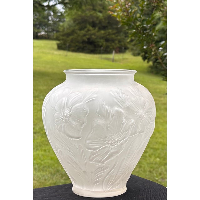 Tiffin Glass Poppies Satin Vase For Sale - Image 13 of 13