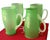 Steuben Glass Set of 4 Carder Steuben Art Deco Jade & Alabaster Glass Handled Tumblers For Sale - Image 4 of 4