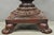 Red Antique American Empire Carved Mahogany Cannonball Paw Foot Pedestal Table Base For Sale - Image 8 of 18