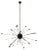 Mid-Century Sputnik 32-Arm Chandelier, 1950s For Sale