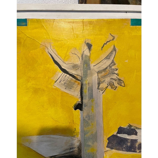 David Hare, 1970 Mod Surrealist Painting Collage David Hare Abstract Landscape Summer Land, 1970 For Sale - Image 9 of 15