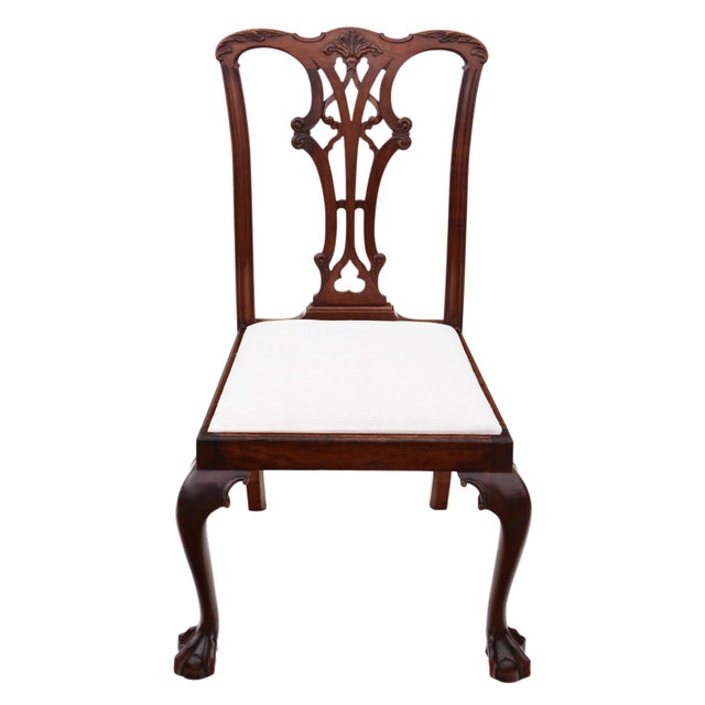 1910s Georgian Revival Mahogany Dining Chairs, 1910, Set of 8 For Sale - Image 5 of 13