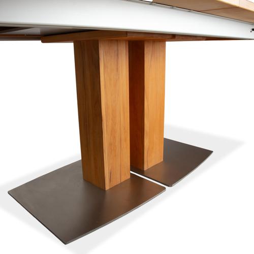 Brown Extendable Wooden Dining Table from Venjakob For Sale - Image 5 of 12