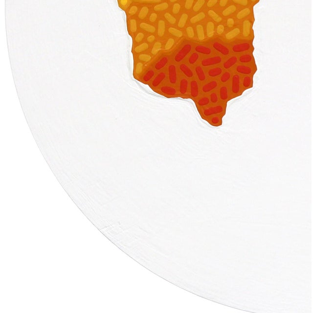 Plastic Habaneros Calientes - Original Round Pepper Still Life Acrylic Painting on Panel by Will Beger For Sale - Image 7 of 9