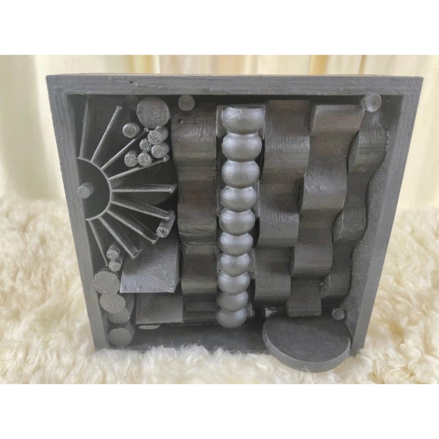 Stunning Assemblage Sculpture in the style of Louise Nevelson. Can be hung in any orientation with pre-installed 4 hangers...