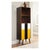 Tall glass-case with a bar, Poland, 1970s Hand-painted front, acrylic matte contemporary painting with yellow black and...