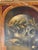 Italian baroque style "Memento Mori" oil on canvas portrait painting. The painting is signed, has an inscription of name...