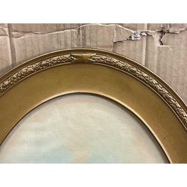 1940s Victorian Style Framed Giltwood Watercolor on Paper Tropical Parrots / Birds For Sale - Image 5 of 10