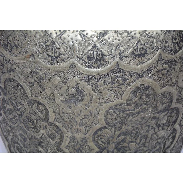 Copper Vase with Engraving, 1940s For Sale - Image 4 of 13