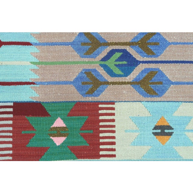 Vintage Afion Flat Weave Rug For Sale - Image 12 of 13