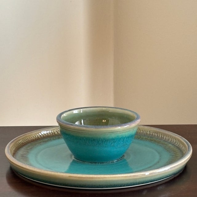 Vintage Studio Pottery Appetizer Serving Dish For Sale - Image 14 of 18