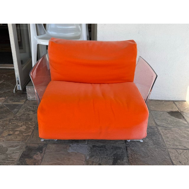 Modern Piero Lissoni for Kartell Pop Outdoor Armchair, Orange For Sale - Image 3 of 13