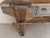 Wood Antique 19th-Century Primitive Blue-Painted Carpenter's Workbench / Console Table For Sale - Image 7 of 13