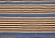Antique Mexican Saltillo Serape Flat-Woven Kilim Blanket With Royal Blue, Ivory, Brown For Sale - Image 11 of 12
