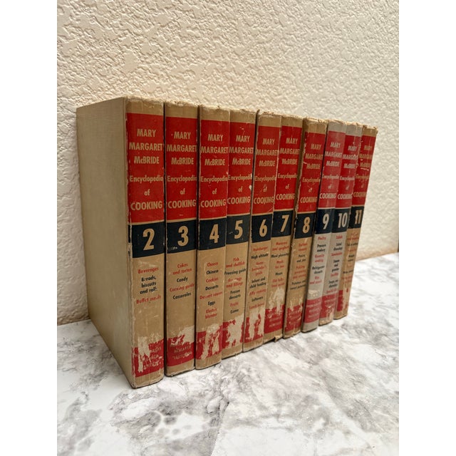 Vintage Set of Ten Midcentury Encyclopedia of Cooking Cookbooks For Sale - Image 12 of 12