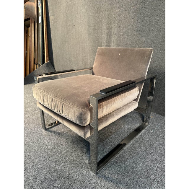 Mid-Century Modern Sleek Lounge Chair by Michael Weiss For Sale - Image 3 of 11