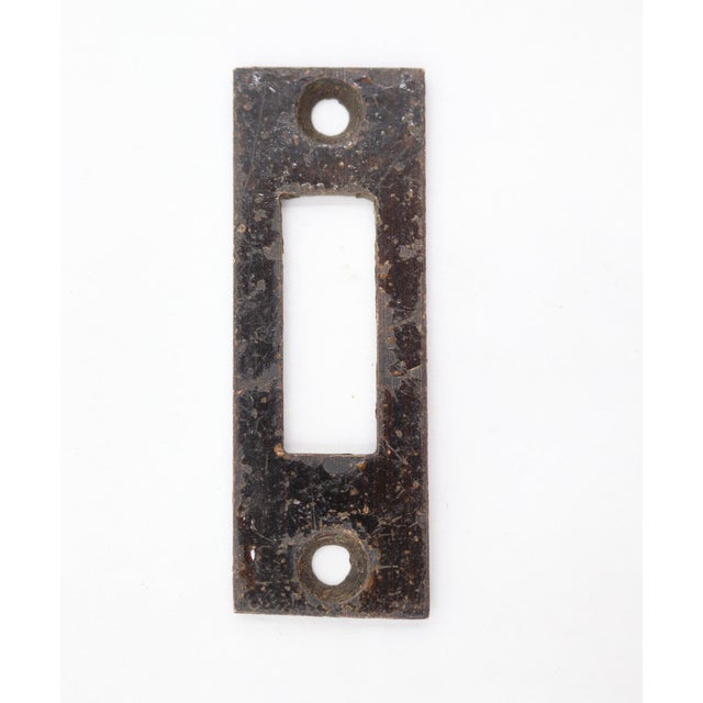 Metal Antique Aesthetic Cast Iron Door Spring Bolt Latch For Sale - Image 7 of 8