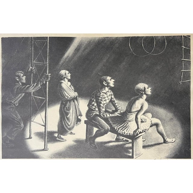 Georges Schreiber (Belgian/American, 1904-1977), lithographic print "Without a Net". Titled, dated 1944, limited edition...