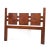 Mid-Century Modern Lane Brutalist Mid Century Walnut Queen Headboard For Sale - Image 3 of 5