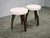 Gold Art Deco Upholstered Beech Stools, 1940s, Set of 2 For Sale - Image 8 of 10