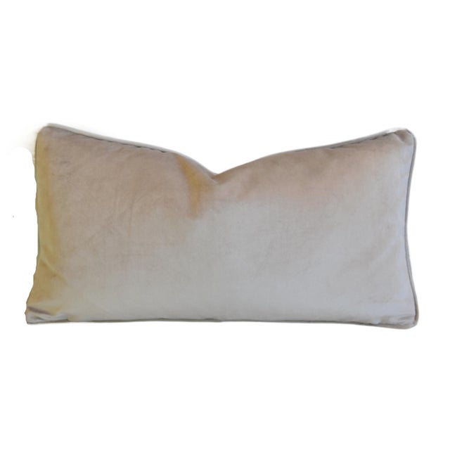 Italian Designer Mariano Fortuny Lucrezia Botanical Feather/Down Pillow 24" X 13" For Sale In Los Angeles - Image 6 of 7