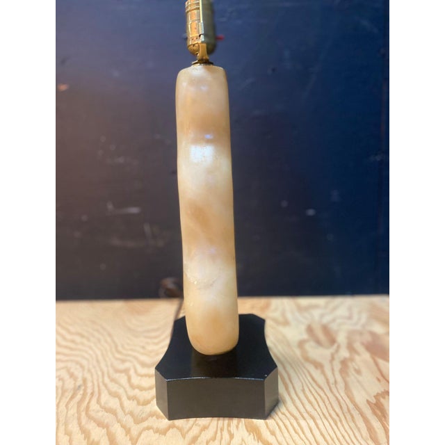 Stone 1950's Biomorphic Alabaster Table Lamp Designed by Maurizio Tempestini For Sale - Image 7 of 11