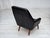 Danish Highback Armchair in Black Leatherette and Teak, 1970s For Sale - Image 14 of 18