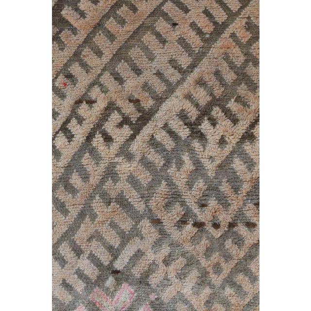 Mid-Century Modern Mid-Century Modern 6x10 Moroccan Rug For Sale - Image 3 of 9