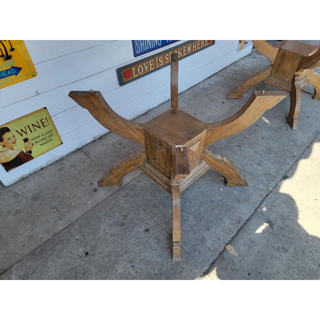Modern Long Oak Wood Dining Table. For Sale - Image 13 of 18