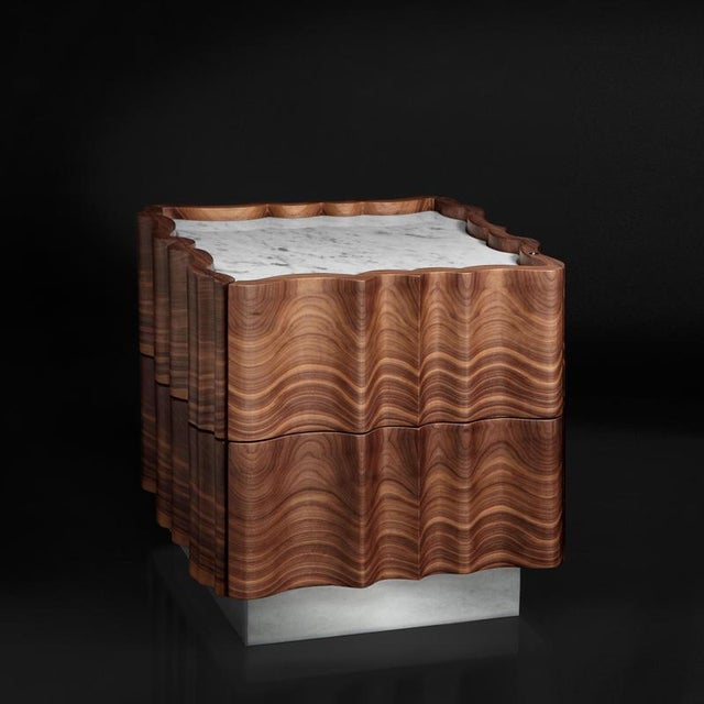 Contemporary Nightstand by Il Pezzo Mancante For Sale - Image 3 of 10