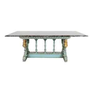 19th Century Italian Center Table With Levanto Marble Top