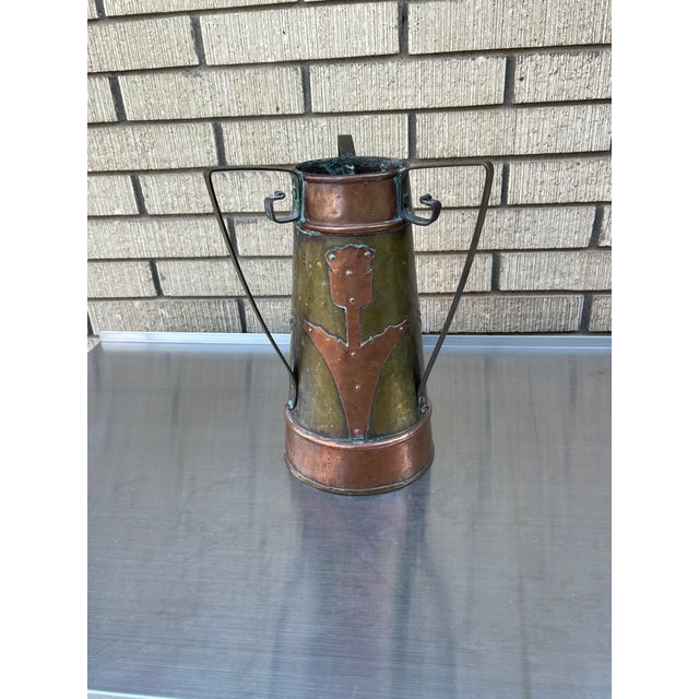 This piece has a spectacular provenance. If you collect arts and crafts, this piece is for you. Marked as having been made...