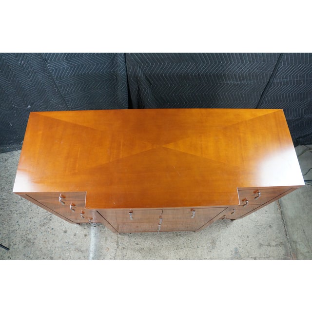 Late 20th Century Michael Vanderbyl for Baker Furniture Archetype Cherry Dresser Console Chest 54", Attributed For Sale - Image 11 of 18