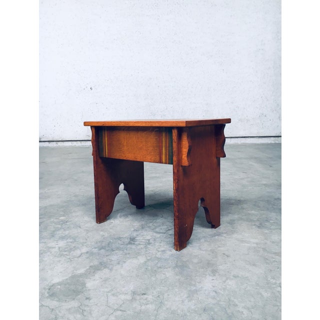 Amsterdam School Side Table, Netherlands, 1920s For Sale - Image 16 of 18