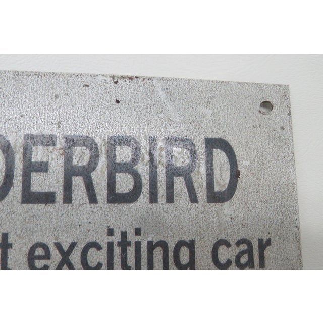 Early 21st Century 56 Thunderbird Vintage Look Ford Motor Company Out of Print Metal Sign 4704b For Sale - Image 5 of 9