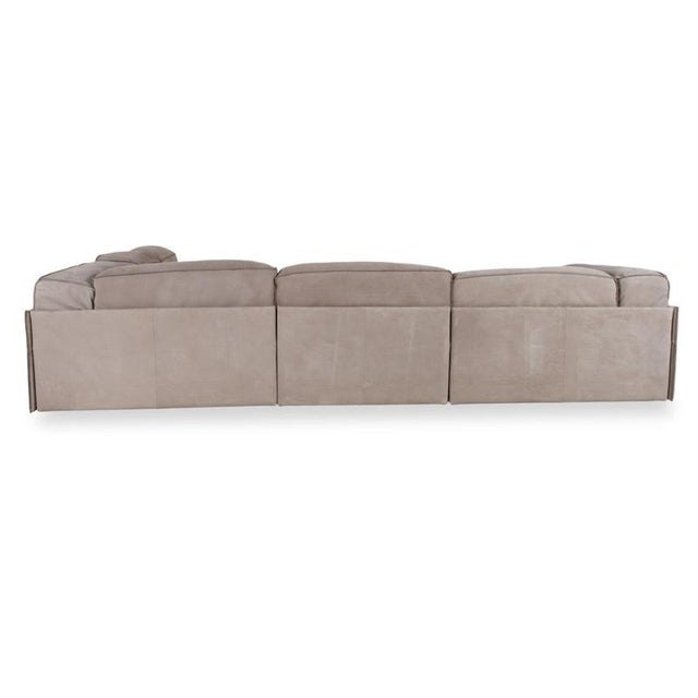 Grey Leather Corner Sofa from Baxter For Sale - Image 14 of 17