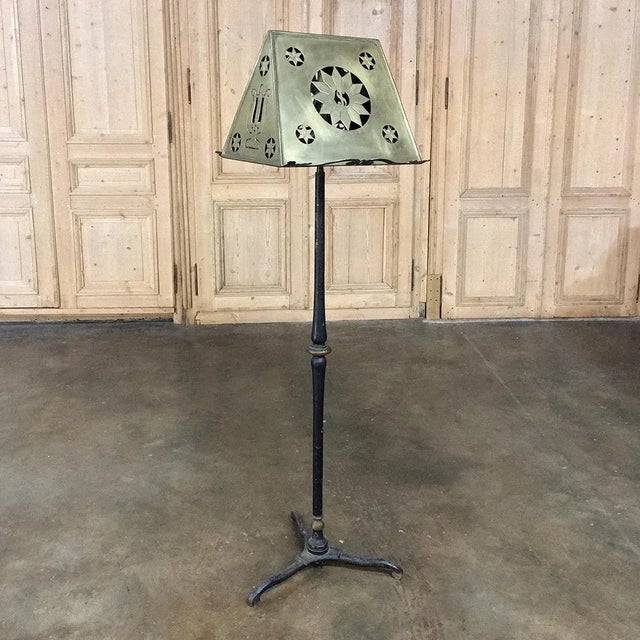 19th Century Wrought Iron & Brass Music Stand is a splendid example of hand-craftsmanship, with a sturdy (and heavy)...