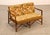 High Quality Vintage Bamboo Frame Loveseat or Settee with Custom Upholstered Cushions