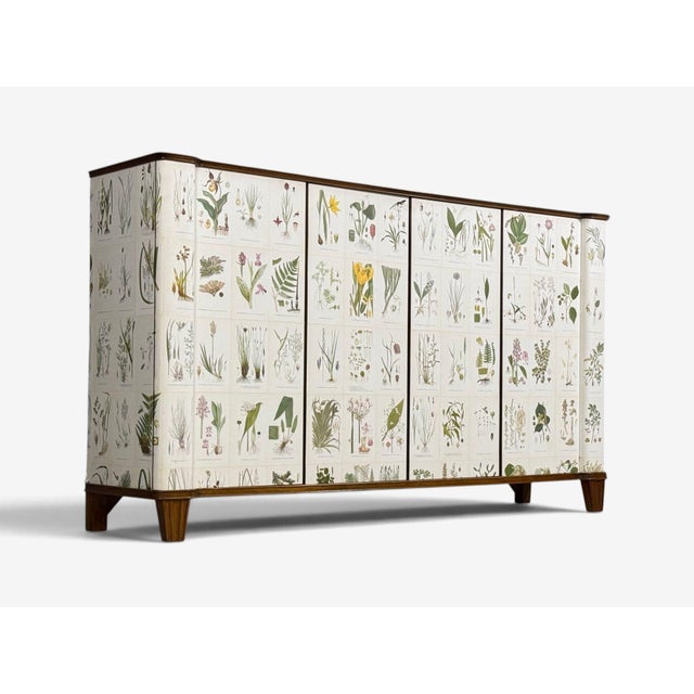Swedish Modern, Monumental Nordens Flora Cabinet, Mahogany, Sweden, 1940s For Sale - Image 4 of 18