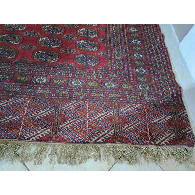 Bukara Rug in Wool and Silk For Sale - Image 3 of 7