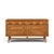 Broyhill Brasilia Mid Century Walnut and Brass 6 Drawer Dresser This lowboy measures: 58 wide x 19 deep x 31 inches high...