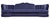 Textile Indigo Velvet Tufted Sofa with Fringe by Dorothy Draper For Sale - Image 7 of 7
