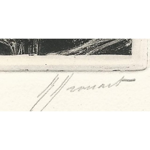 Black Raphaël Drouart, The Impassive Helmsman, 1920s, Etching For Sale - Image 8 of 11