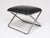 This rare piece designed by Ward Bennett for Geiger is the matching ottoman for his chrome framed Scissor chair, but it...