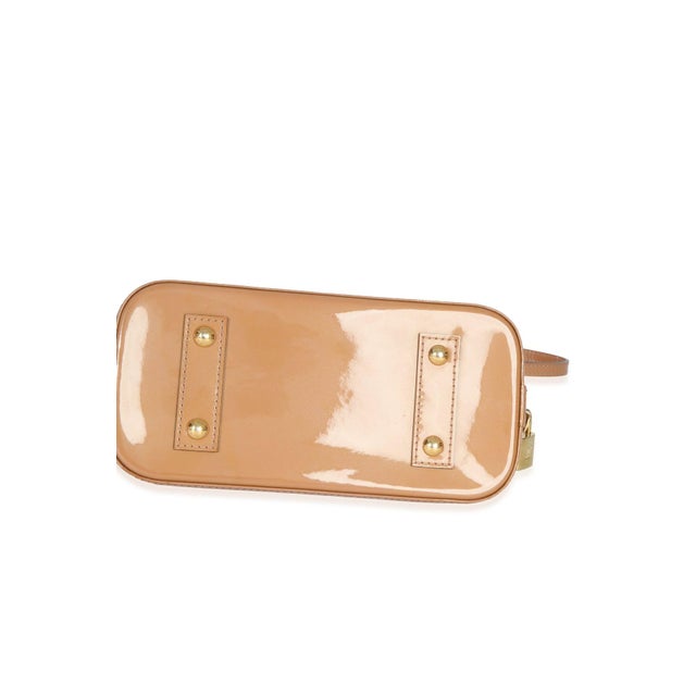 2010s Rose Velours Monogram Vernis Alma BB For Sale - Image 5 of 9