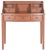 2020s Five Drawer Writing Desk in Henna Brown For Sale - Image 5 of 5