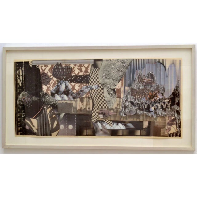Abstract Black & White Collage by Bill Allan, 1990s For Sale - Image 6 of 6