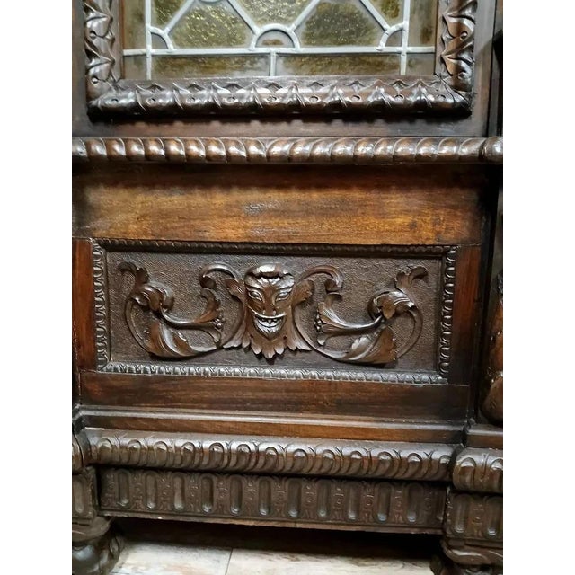 Renaissance Walnut Bookcase, 1850s For Sale - Image 4 of 9